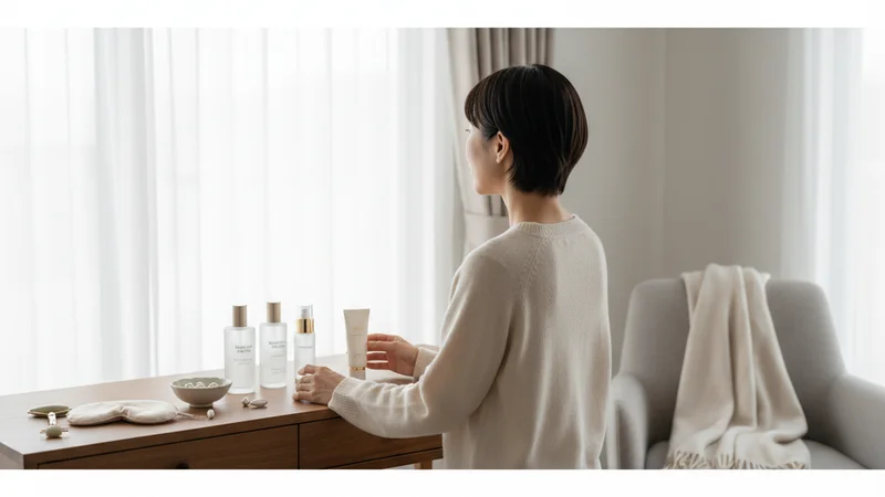 説明:ランニングを楽しんでいる女性。しなやかな動きと健康的な肌を強調