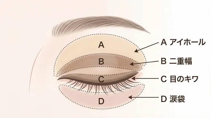 アイメイクの下準備