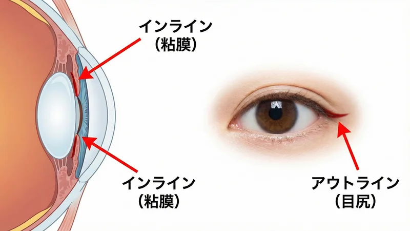 アイメイクの塗り方