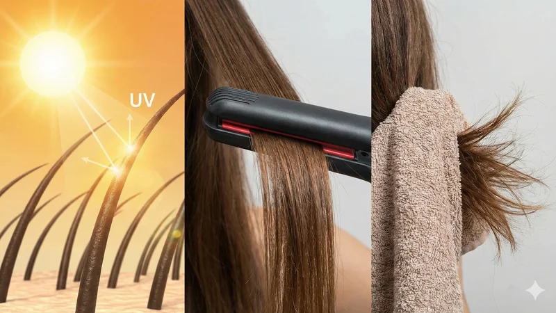 髪のダメージを防ぐヘアケア