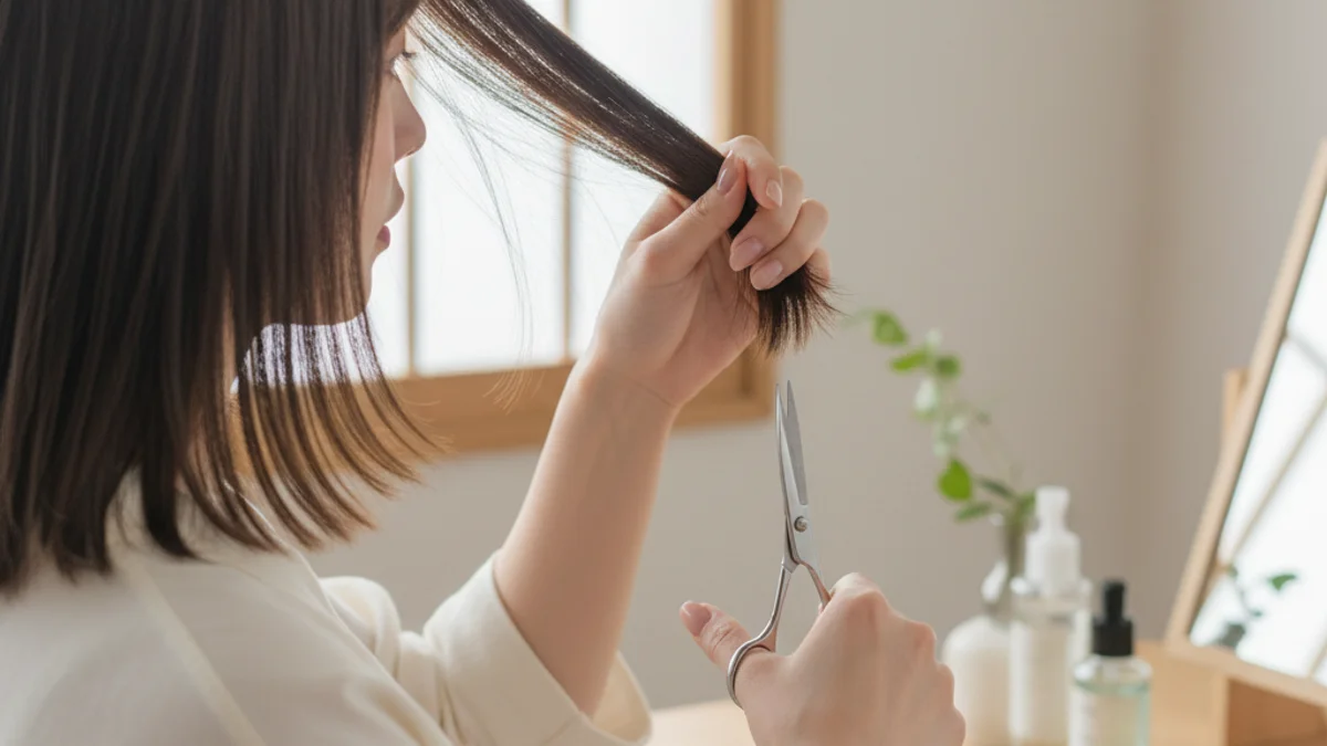 サイドバングが左右非対称になる原因は?自分でカット・セットして直す方法