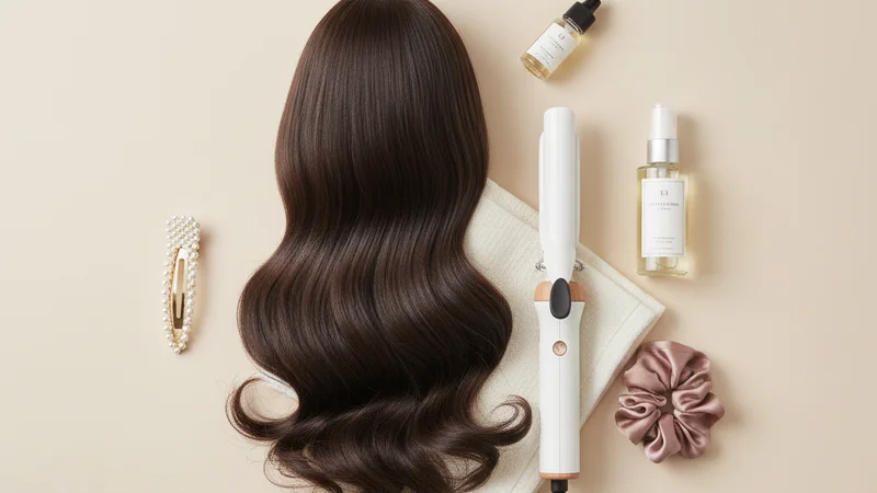 説明:丸顔、面長、逆三角形など、異なる顔型の女性たちがそれぞれに似合うロングバングを楽しんでいる比較イメージ