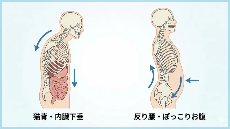 悪い姿勢が体に与える影響