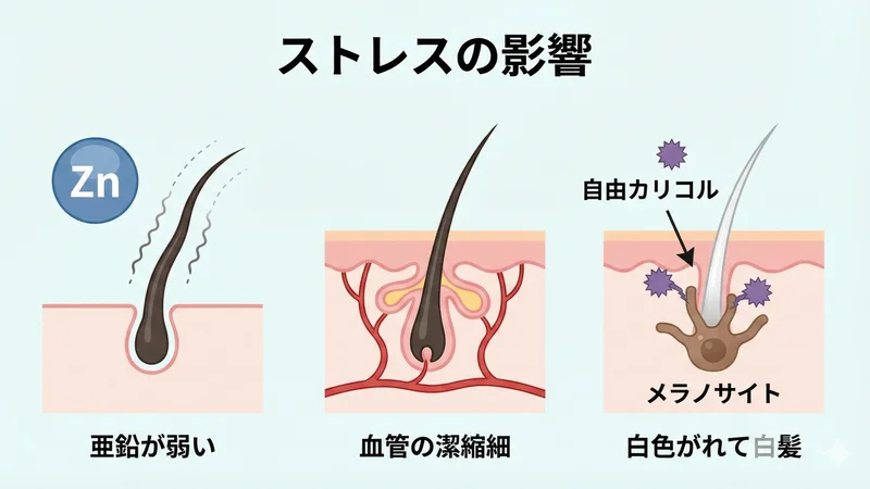 ストレスと髪の健康